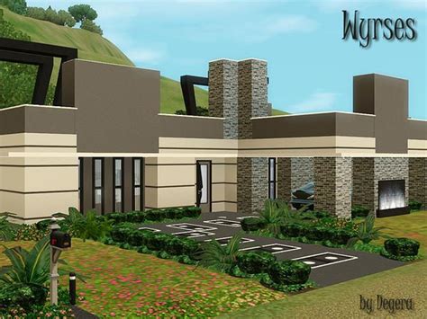 Ultra modern guaratinguetá house created by ricardo abreu arquitetos using the beauty and durability of ceramic as the inspiration. Wyrses by Degera http://www.thesimsresource.com/downloads ...