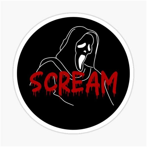 Scream Sticker For Sale By Scruffy0621 Redbubble