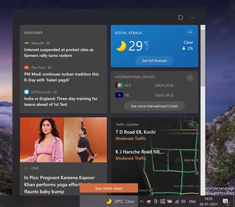 How To Activate News And Interests Button In Taskbar In Windows 10