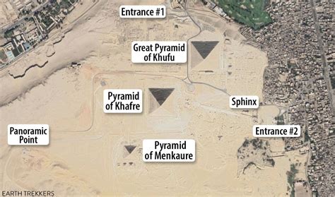 Map Of The Pyramids Of Giza Earth Trekkers