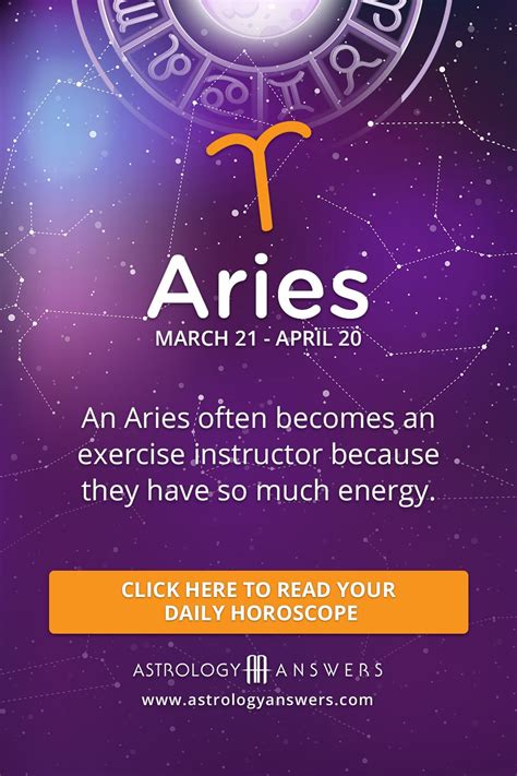 Aries Daily Horoscope Aries Zodiac Facts