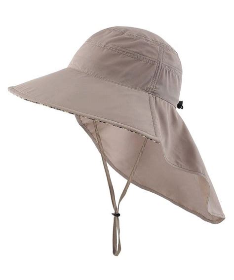 Mens Quick Dry Wide Brim Sun Hats With Neck Flap Fishing Hat Upf50