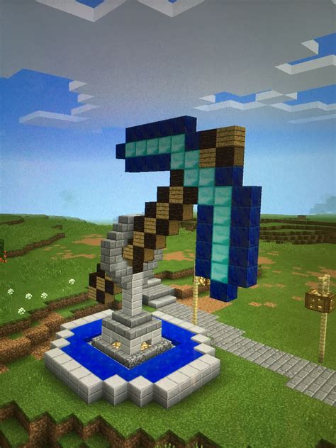 Giant Pickaxe Statue Minecraft Map Artofit