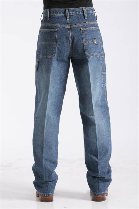Cinch Jeans Mens Loose Fit Blue Label Jeans Medium Stonewash