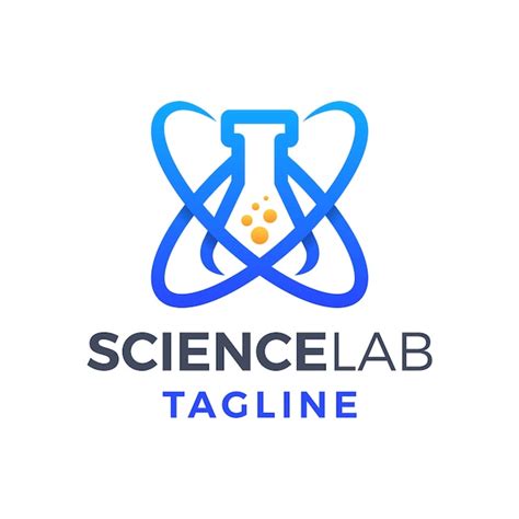 Premium Vector Science Lab Fun Monoline Gradient Logo
