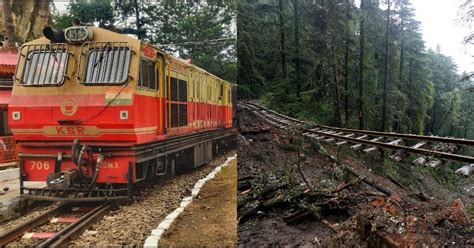 Damaged In Himachal Rains Unesco World Heritage Kalka Shimla Railway