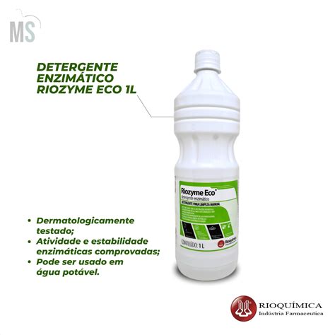 Detergente EnzimÁtico Riozyme Eco 1l RioquÍmica 1und