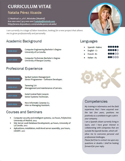 Elaboración Del Curriculum En Inglés Cvexpres