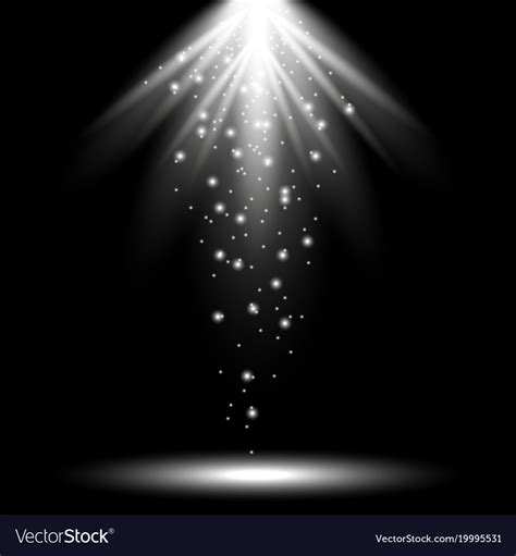 Rays Of Light From Above White Color Royalty Free Vector