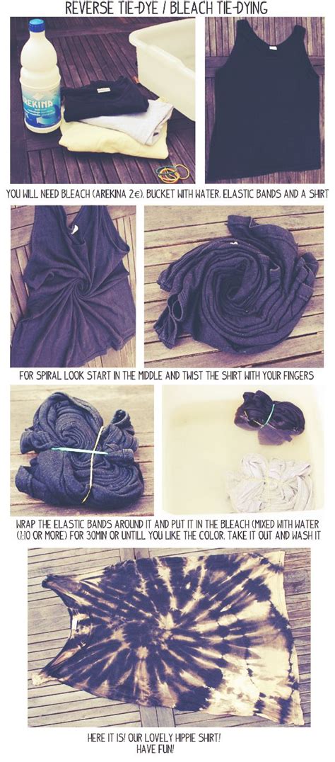 Other optional items to bleach: HOW TO: MAKE OLD T-SHIRT COOL AGAIN | Reverse tye dye ...