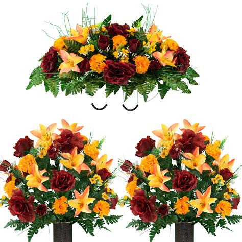 Provides quality silk cemetery flowers and sympathy silks� funeral flowers that are specifically designed for the cemetery and the funeral home. Sympathy Silks Artificial Cemetery Flowers - Realistic ...