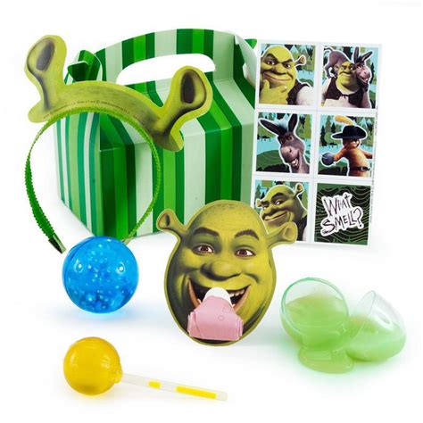 Add to favorites custom personalised shrek birthday cake glitter topper party decoration. BuySeasons Shrek Forever After Party Favor Box - Filled ...