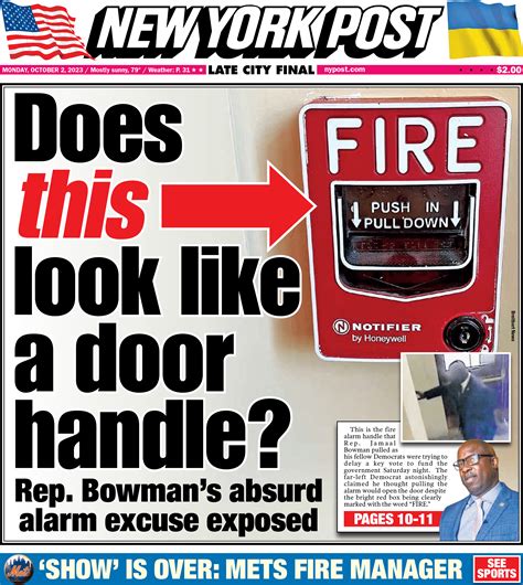 NY Post Cover for October 2, 2023 | New York Post