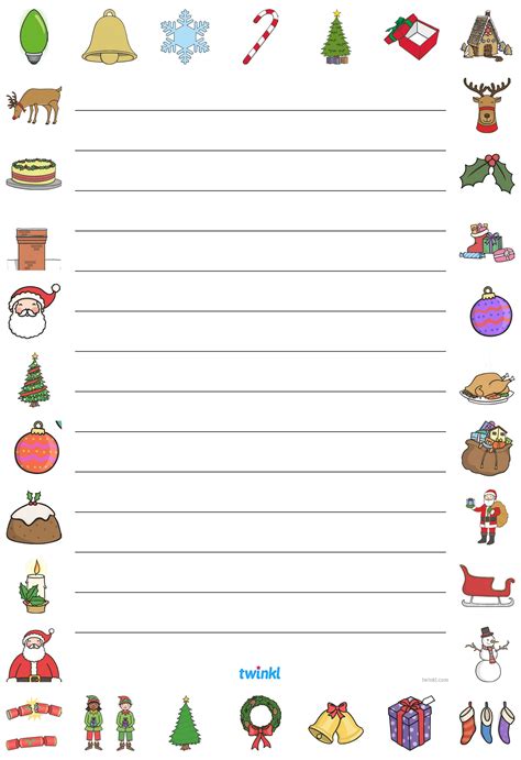 Christmas Writing Paper Free Printable Look No Further Than Our