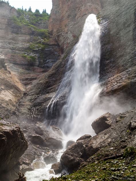 Cow Creek Waterfall Uncompahgre Wilderness Colorado Mountain