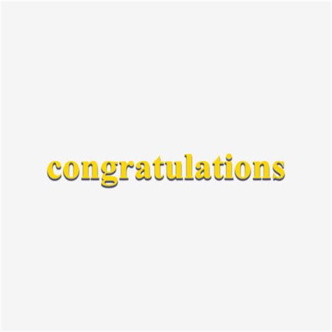 Congratulations 3d Images Yellow Congratulations Typography 3d Word