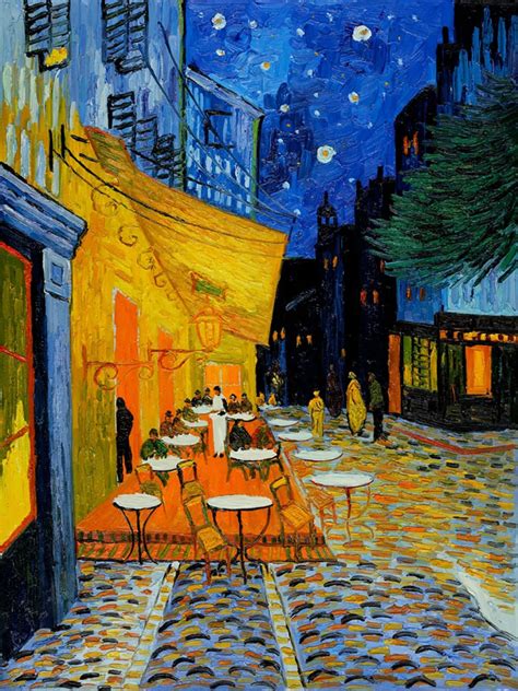 Vincent Van Gogh La Terraza Del Café Por La Noche Place Du Forum Arles