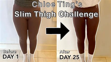 Chloe Ting’s Slim Thigh Challenge For 25 Days Before Vs After Results And Measurements No Diet