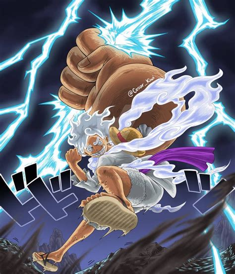Luffy Gear 5 Thunder By Kiwideleste On Deviantart In 2022 One Piece