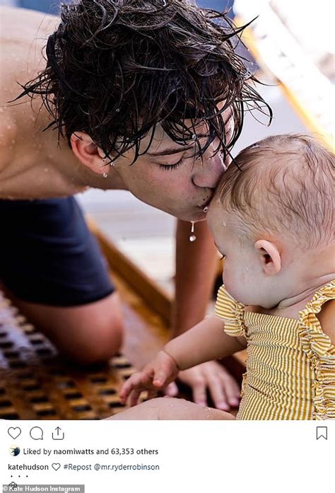 Kate Hudson Shares Adorable Photo Of Son Ryder 15 Kissing Daughter