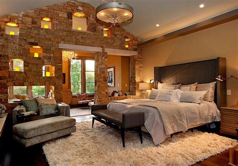 25 Bedrooms That Celebrate The Textural Brilliance Of Stone Walls