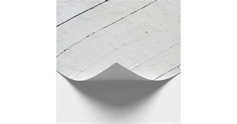 White And Gray Faux Wood Plank Textured Wrapping Paper Zazzle
