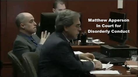 Matthew Apperson Disorderly Conduct Trial Partial Day 1 Part 1 1021