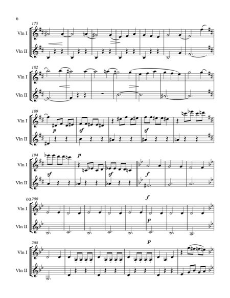 Dance Macabre For Two Violin Easy Music Sheet Download