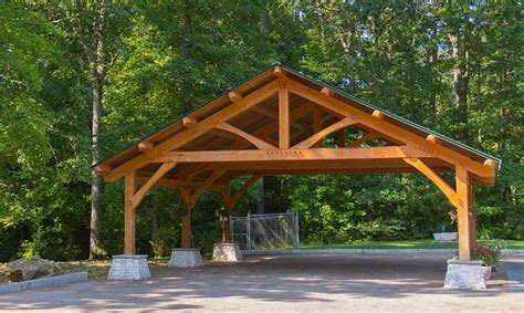 See our detailed drawings and free carport plans for 12x24 car port. Custom Built Wood Carports | DIY Post And Beam Carport Plans PDF Plans ... | Carport plans ...