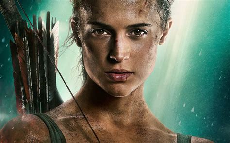 I left the latest tomb raider film ready to hit the gym. Alicia Vikander New Tomb Raider Poster 2018, Full HD Wallpaper