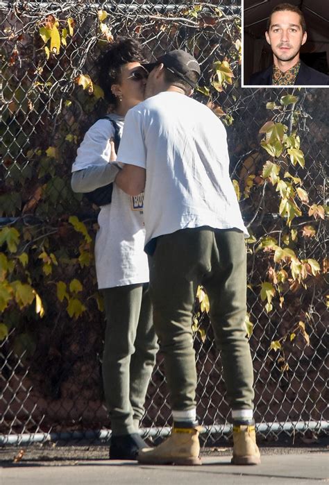 shia labeouf shares a kiss with fka twigs in l a after being spotted