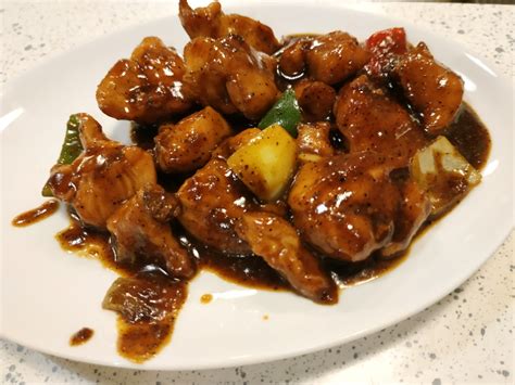 Kueh tae or kuih tair, malay language: Ayam Kuah Lada Hitam - Minyak Goreng Sunco