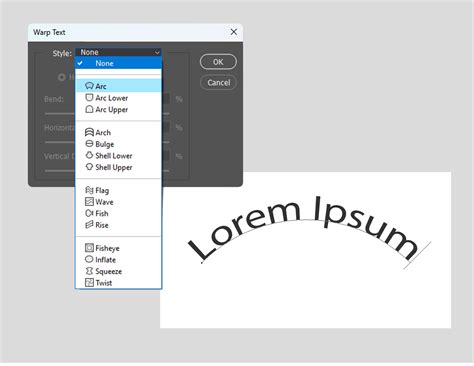 How To Curve Text In Adobe Photoshop