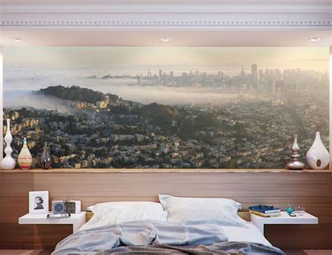 San Francisco Panoramic Skyline Wall Mural By Eazywallz Gadget Flow