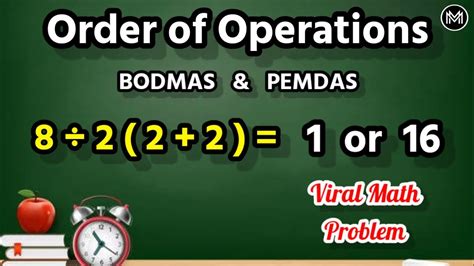 Order Of Operations Bodmas Pemdas Solution Of Viral Math Problem