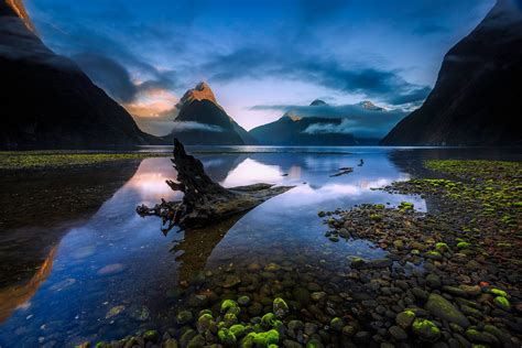 Hd Wallpaper New Zealand South Island Fiordland National Park Fjord Of