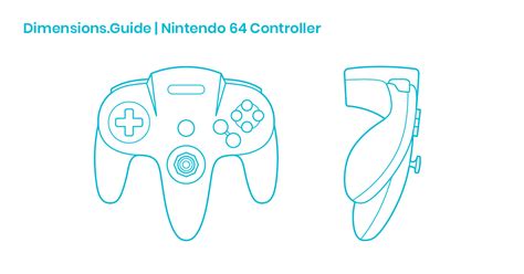 Nintendo 64 Controller Dimensions And Drawings Dimensions