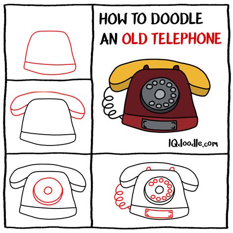 How To Doodle An Old Telephone Iq Doodle School