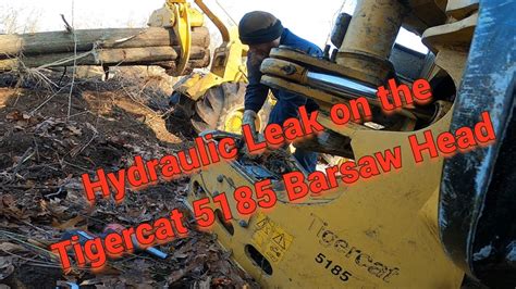 Hydraulic Leak On 5185 Tigercat Cutting Head YouTube
