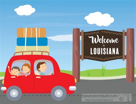 Louisiana State Clipart Welcome Roadsign To The State Of Louisiana