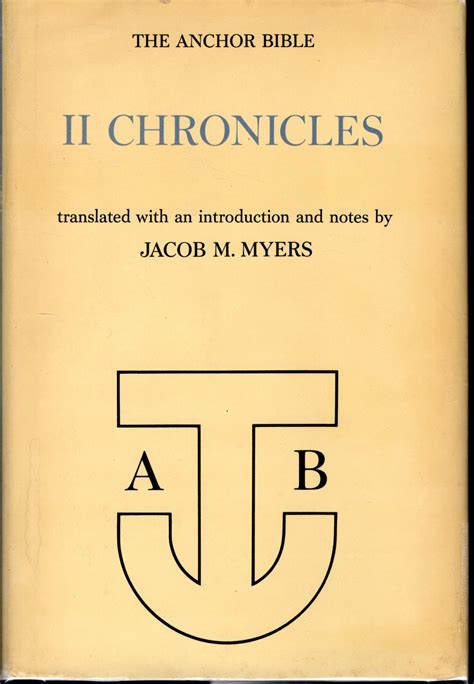 The Anchor Bible: II Chronicles (Volume 13, Anchor Bible Series) by