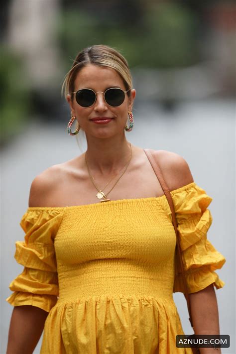 Vogue Williams Is Pictured Leaving Heart Radio Breakfast Show In Beach