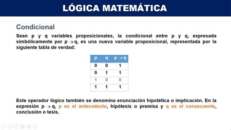LÓgica MatemÁtica Clase 2 Operadores LÓgicos Formas