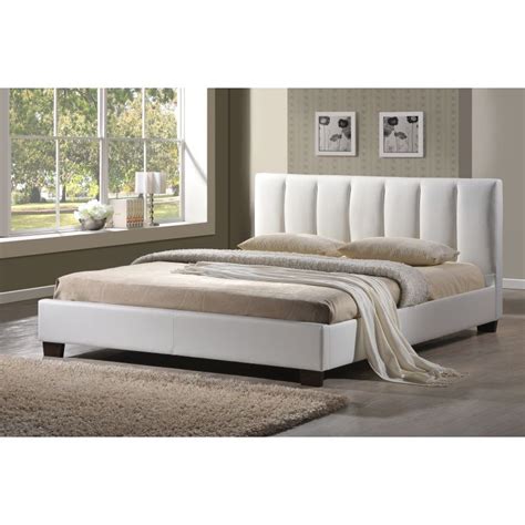 You can add your own it came packaged/branded as the rocky bed frame by mellow, but it's still exactly as pictured here. Paris Queen Size PU Leather Slatted Bed Frame White | Buy ...