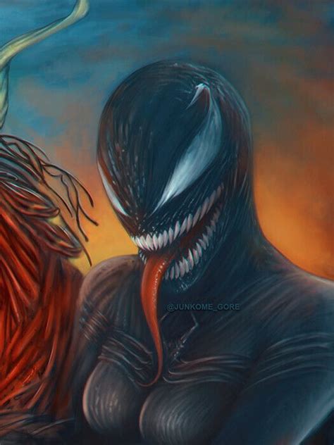 Artstation Symbiotes Eugene Gore Junkome Venom Girl Marvel