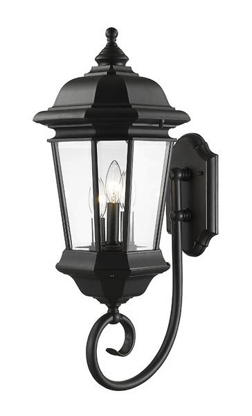 Get lighting that will decorate. Z-Lite Melbourne 25.5" Outdoor Lighting Sconce - Black 540B-BK