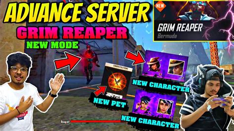 Freefire Advance Server New Mode Grim Reaper Playing For The