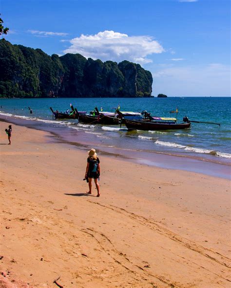 Location Ao Nang Beach Krabi Andaman Sea Southern Thailand
