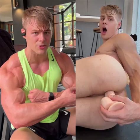Queer Me Now On Twitter Rt Queermenow Hot Muscle Hunk Peachy Boy Fucks Himself With A Huge