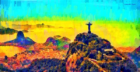 Rio De Janeiro Panoramic 2 Pa Painting By Leonardo Digenio Pixels